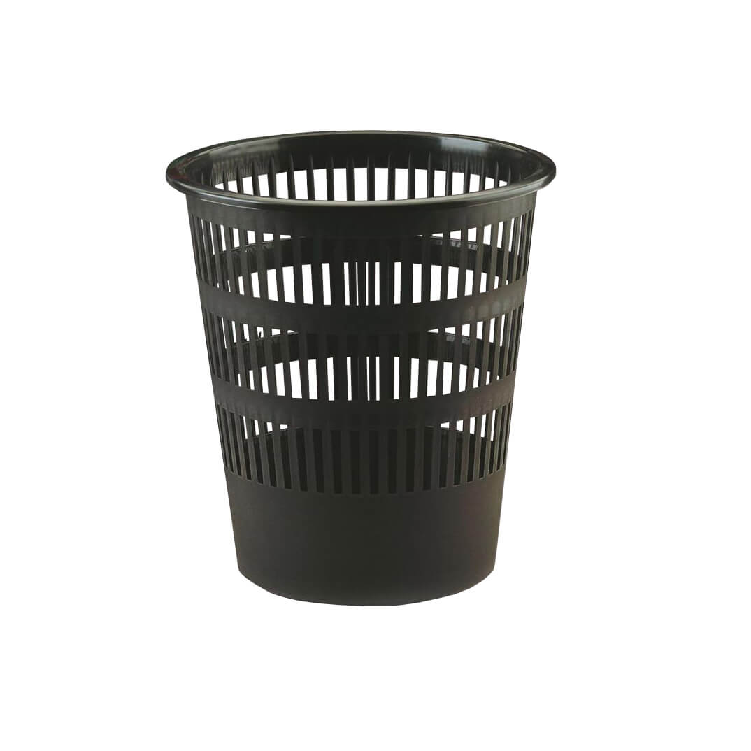 Paperera de reixeta 12 litres negra