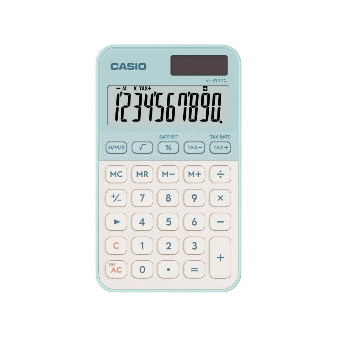 Calculadora de bolsillo Casio SL-310YC-LG azul pas