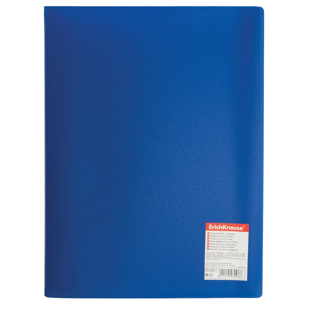 Carpeta 40 fundas PP color azul