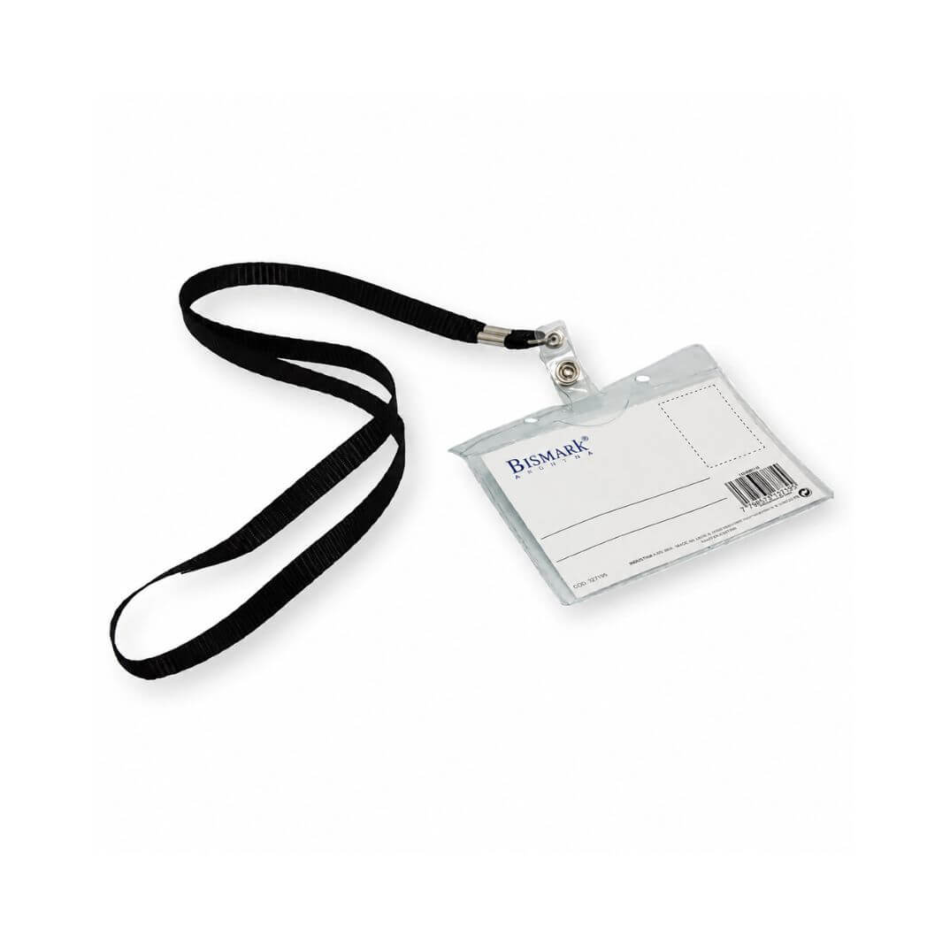 Pack 25 identificadors 10,9x9,2 horitzontal negre