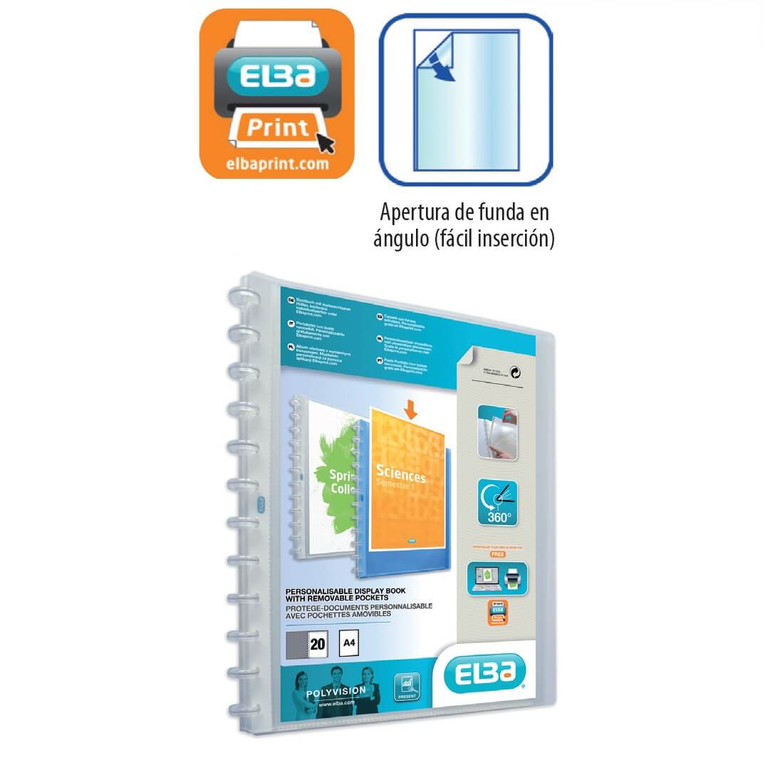Carpeta 20 fundes vario-zipp cangur A4