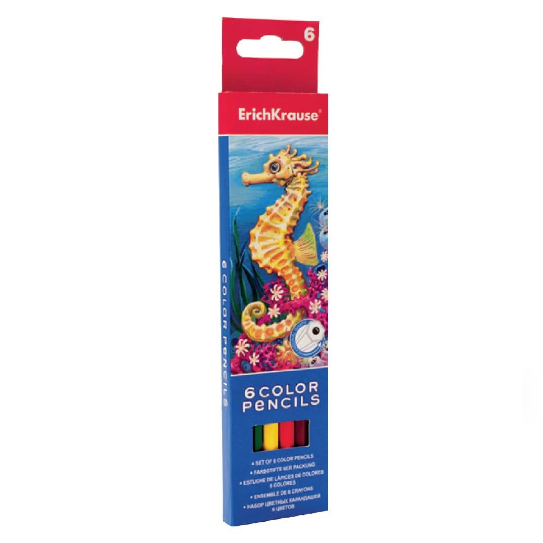 Caja 6 lápices colores surtidos