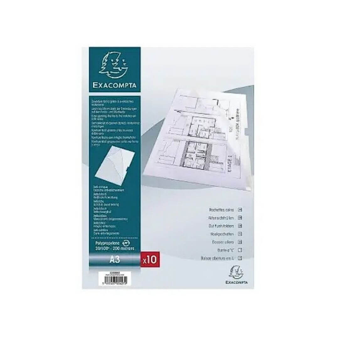 Dossier uñero Exacompte A3 PP (10u)