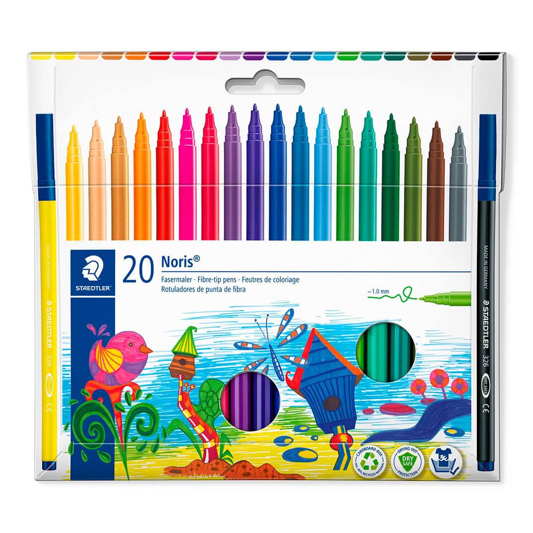 Caja 20 rotuladores Staedtler Noris 326 surtido