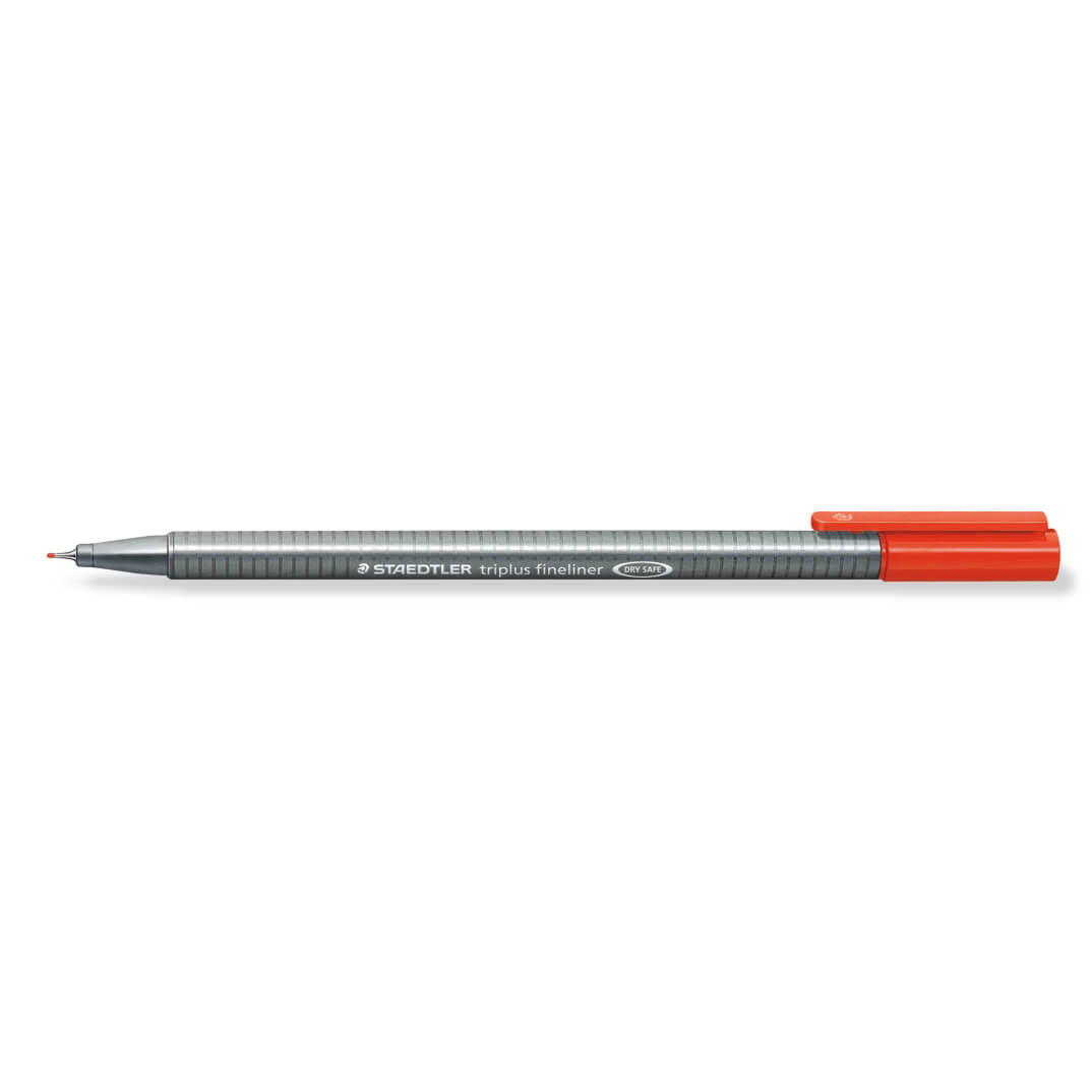 Rotulador Staedtler triplus fineliner rojo