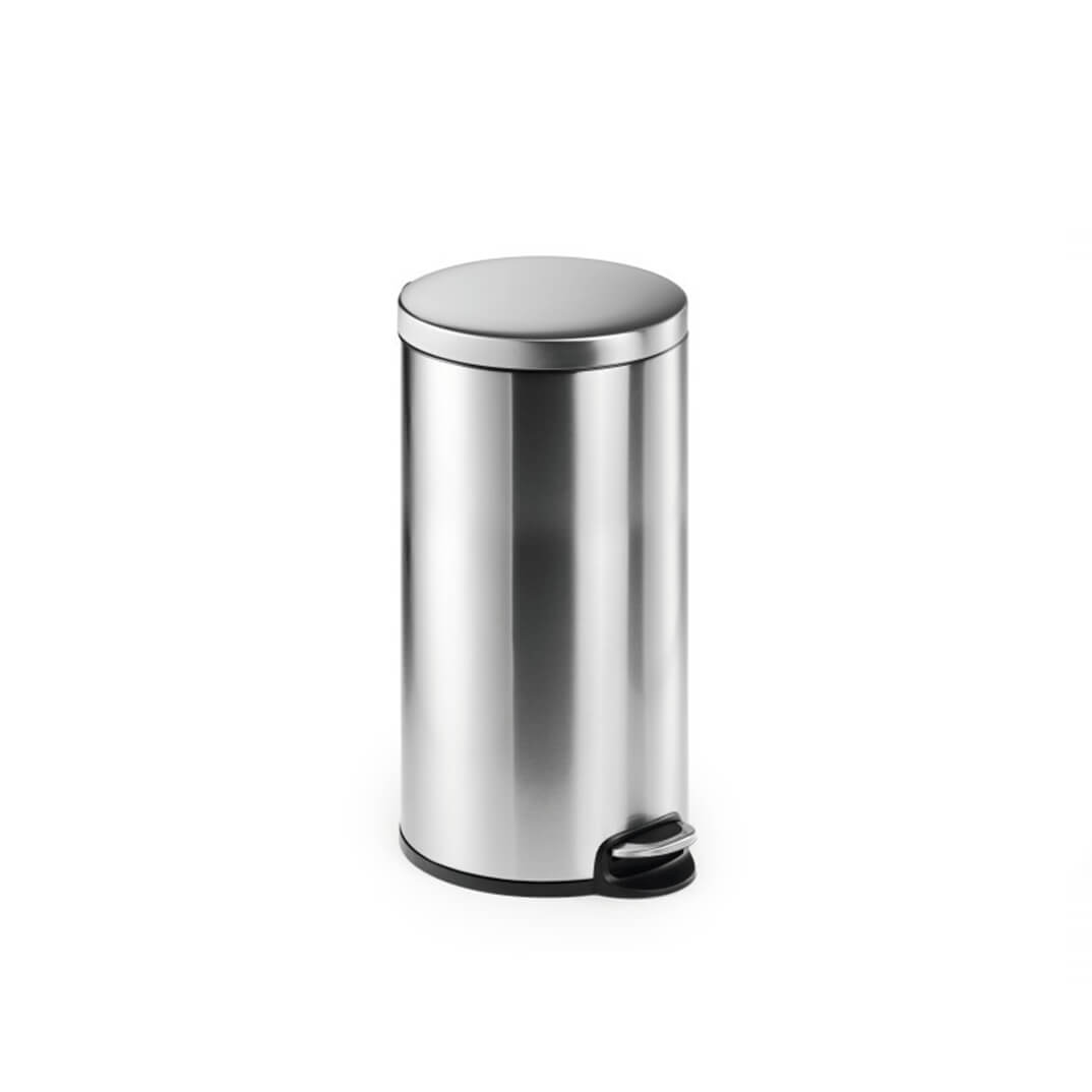 Paperera acer inoxidable amb pedal 30 litres