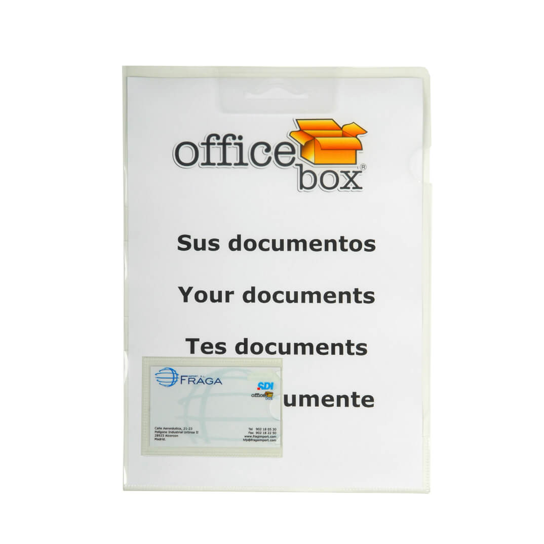 Dosier secu holder transparente