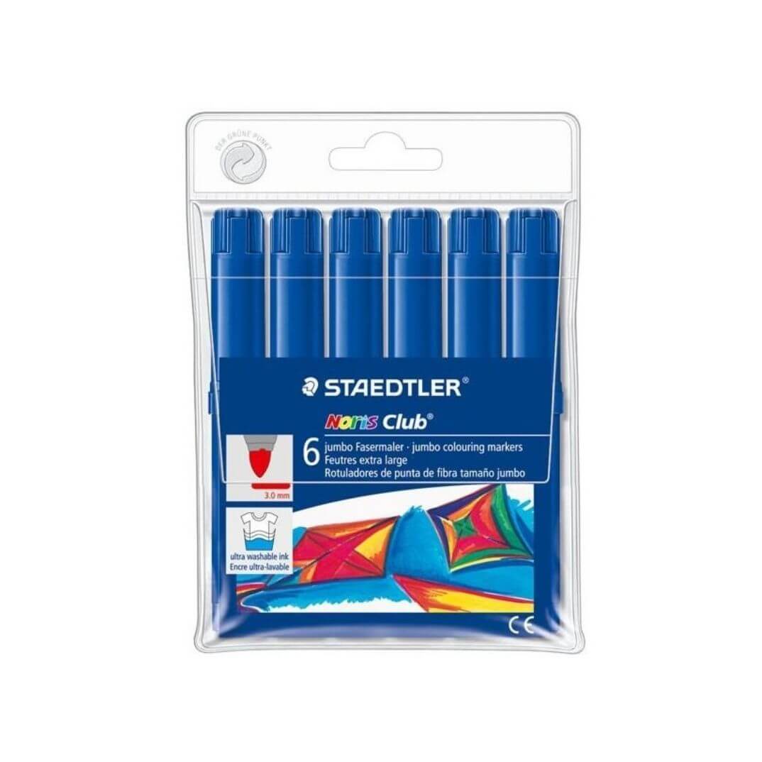 Caixa de 6 retoladors Staedtler Noris 340 Blau