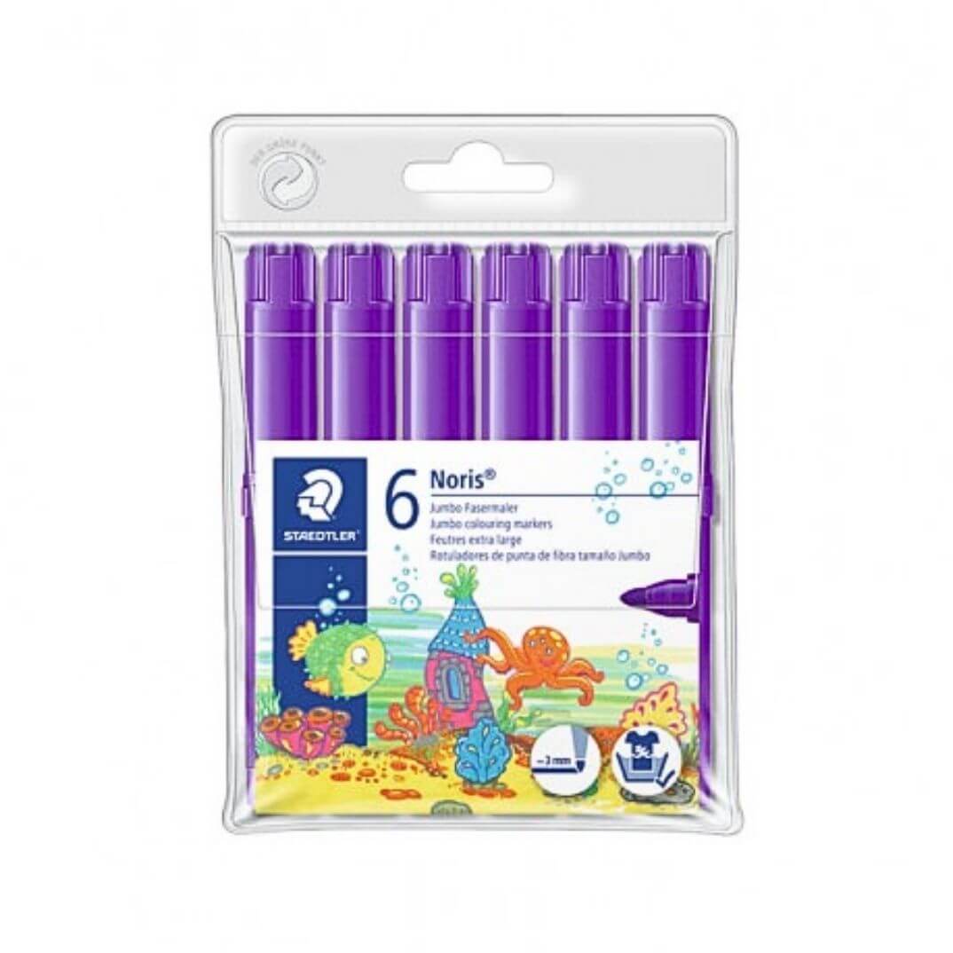 Caixa de 6 retoladors Staedtler Noris 340 violeta