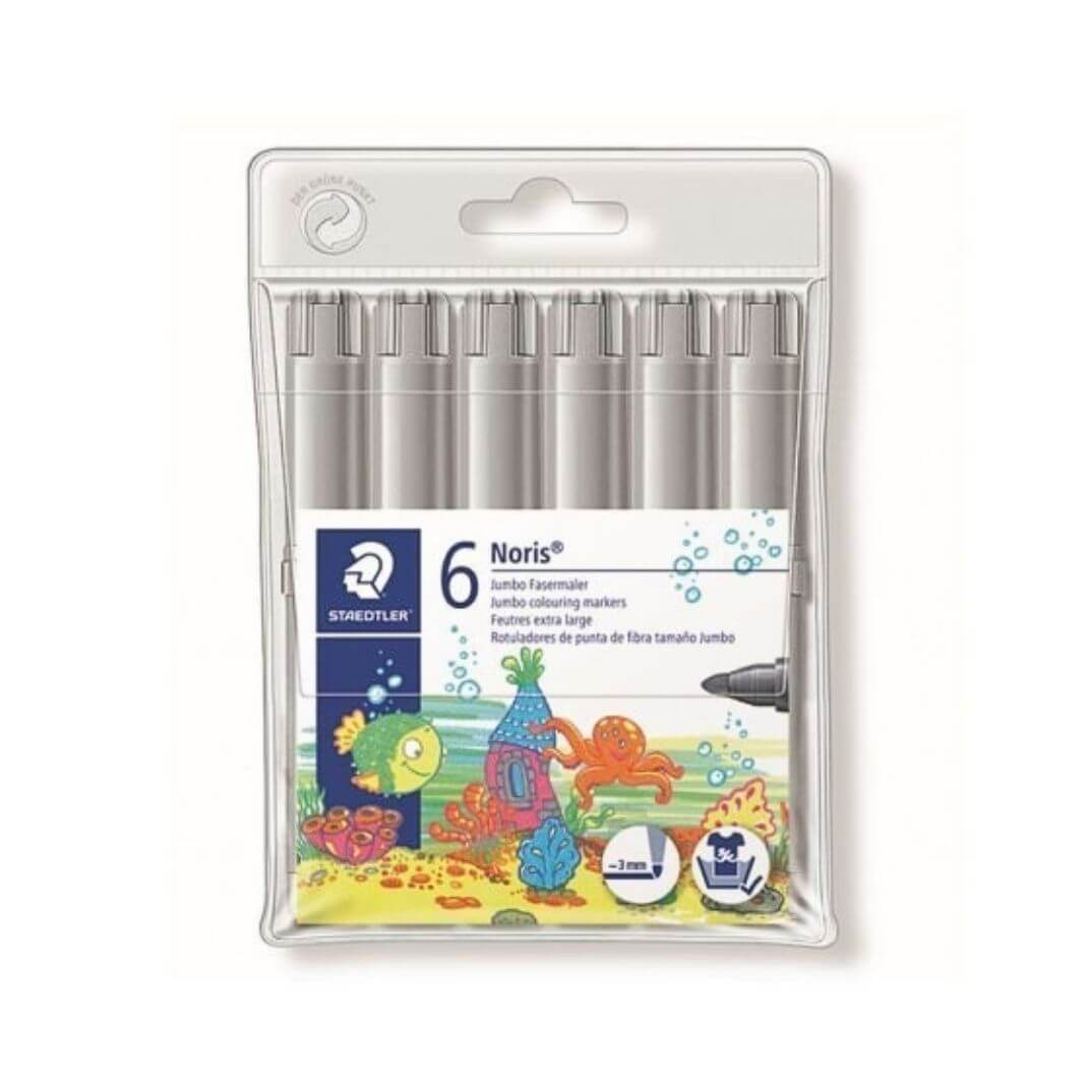 Caixa de 6 retoladors Staedtler Noris 340 gris