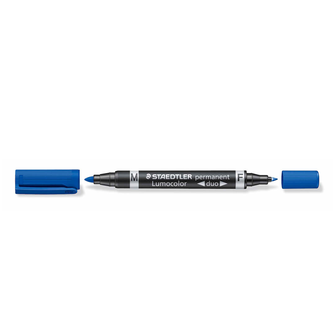 Retolador Staedtler LUMOCOLOR® permanent duo blau