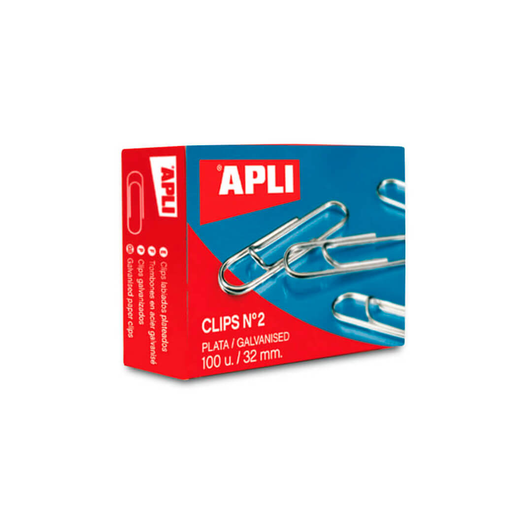 Clips amb llavi nº 2 (caixa 100)