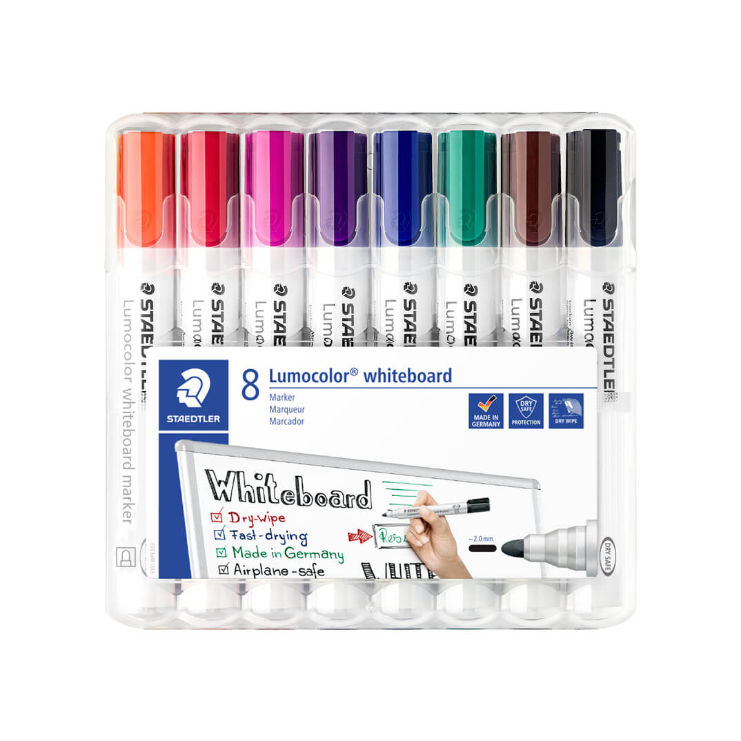 Estuche 8 rotuladores Staedtler Lumocolor pizarra