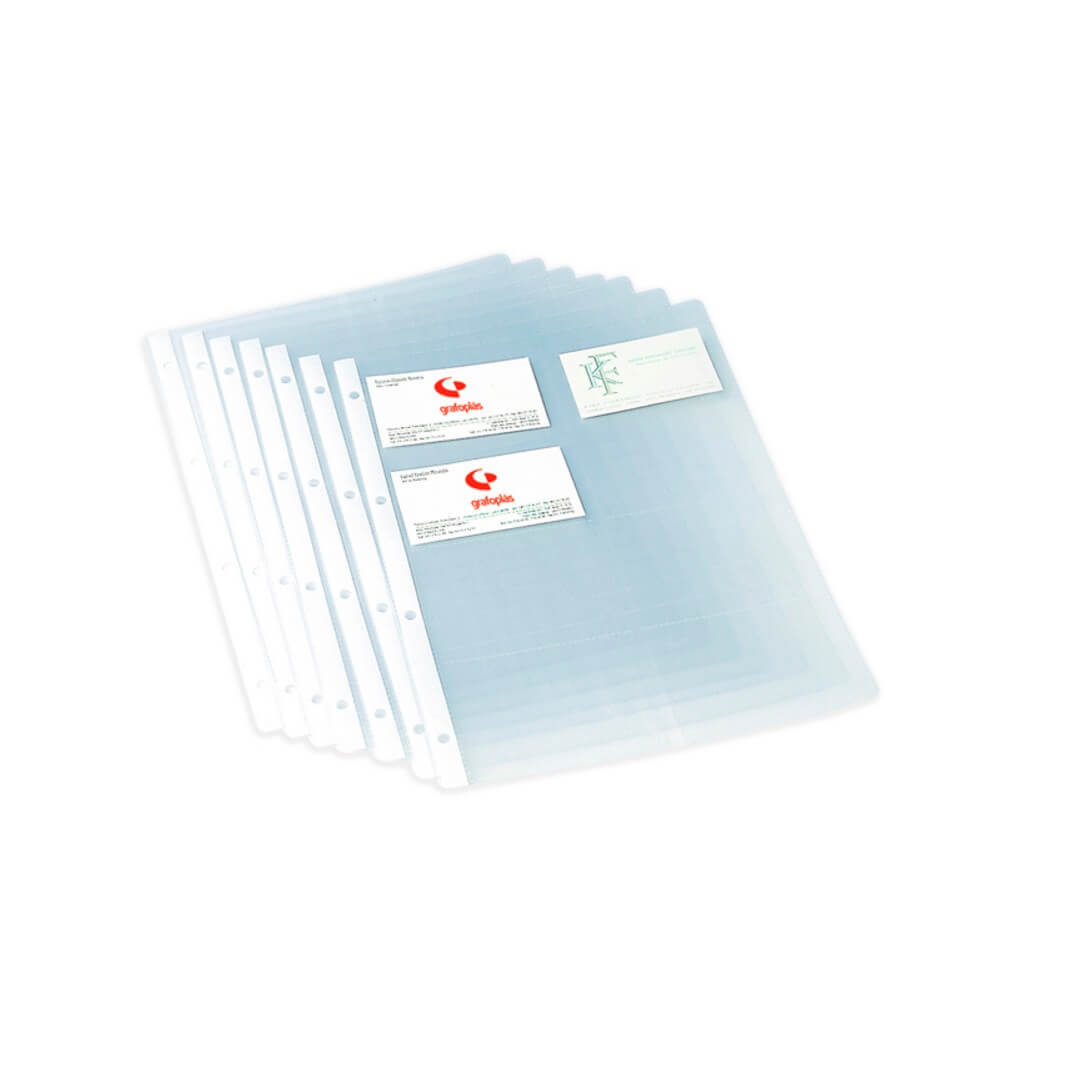 Recambio 10 fundas tarjetero A4 Grafoplas