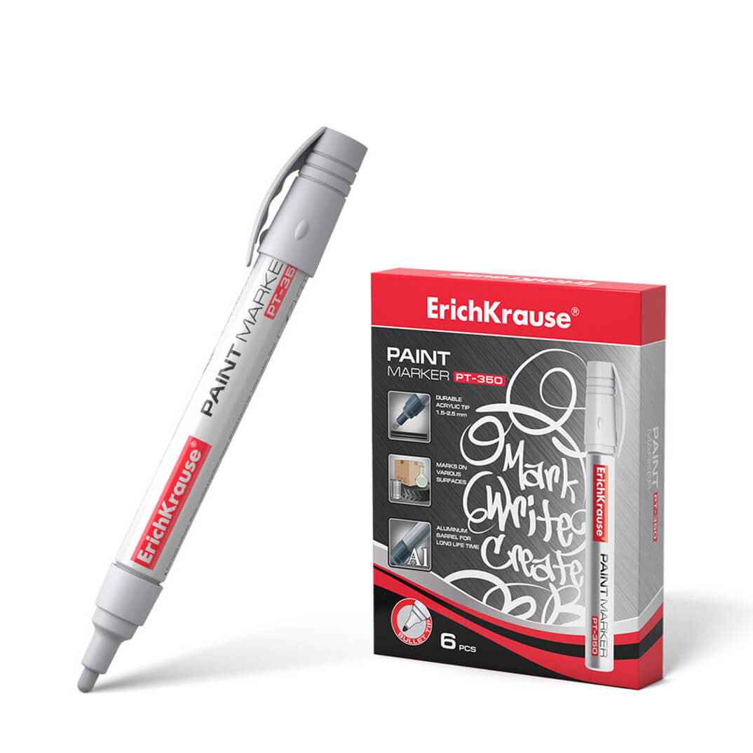Retolador ErichKrause permanent P-350 blanc
