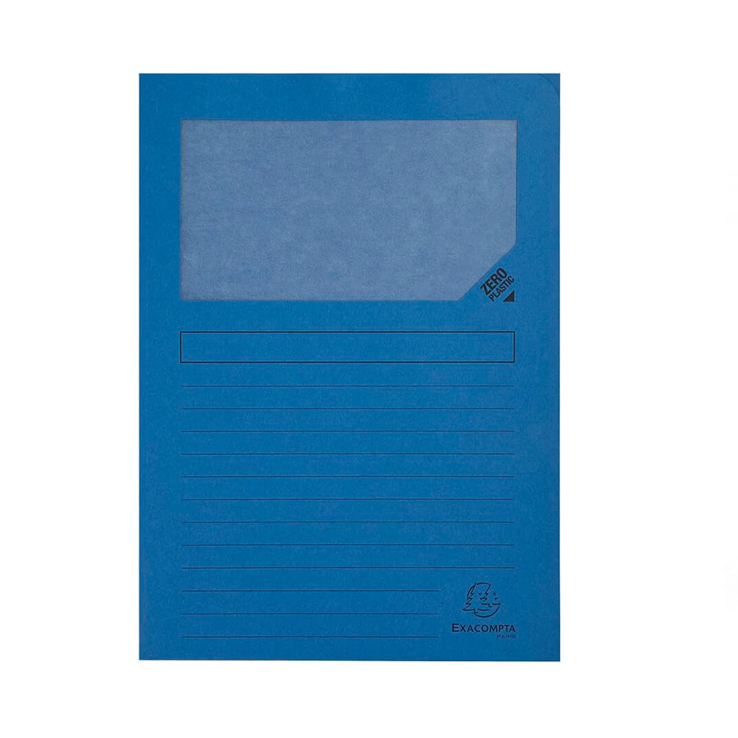 Pack 25 Dossier finestra A4 blau clar