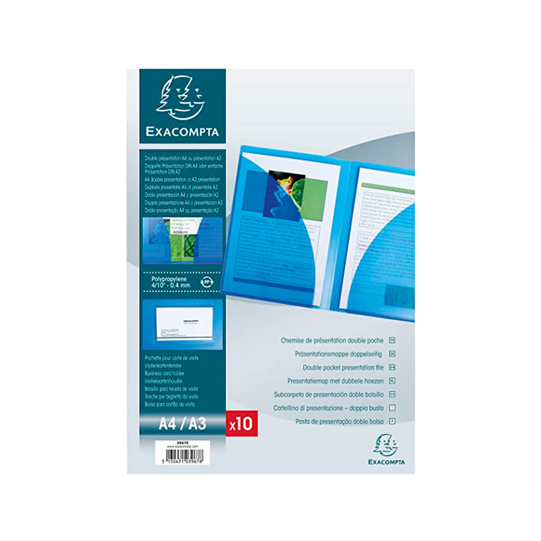 Dossier doble butxaca Exacompta A4 PP