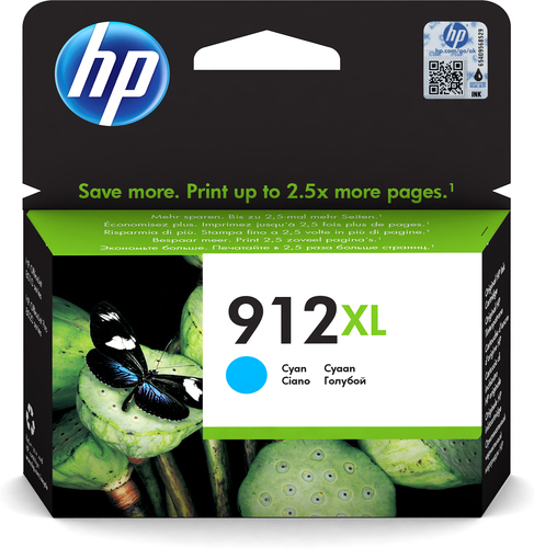 Cartucho de tinta original HP 912XL cian