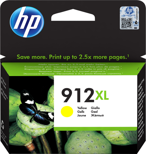 Cartutx de tinta original HP 912XL groc