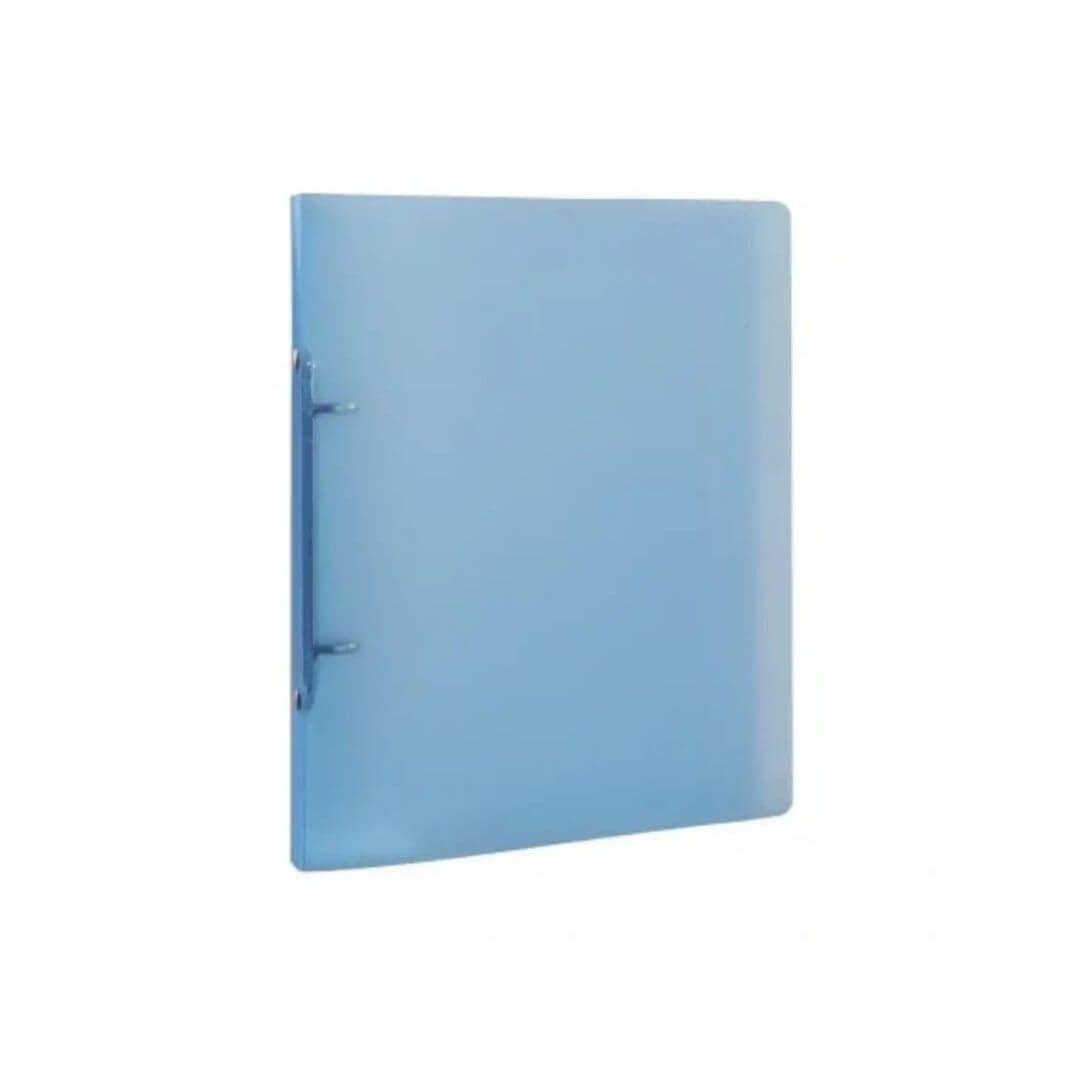 Carpeta A5 2a 38mm mixta azul con funda