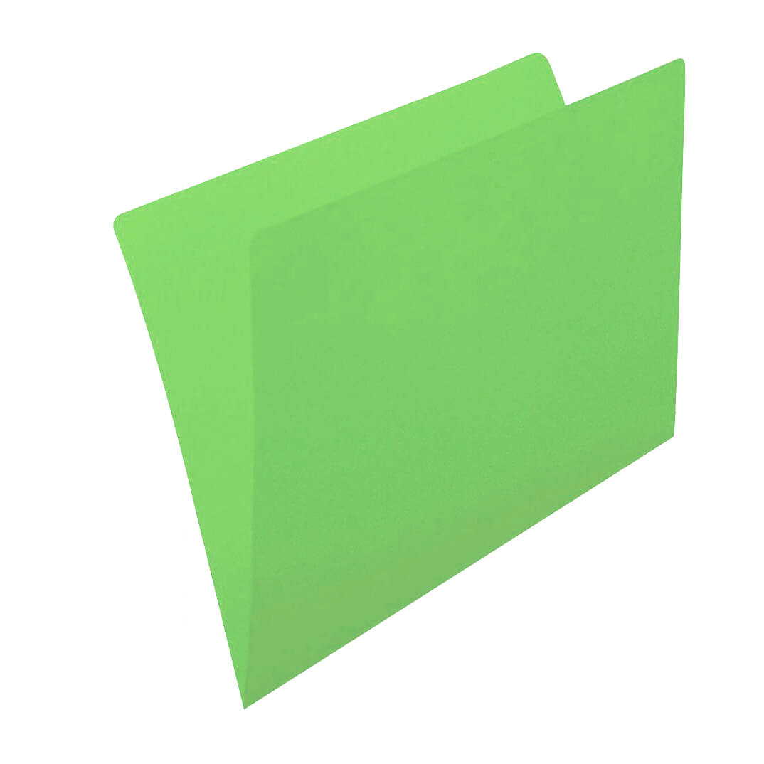 Pack 50 subcarpetas Folio 230g verde
