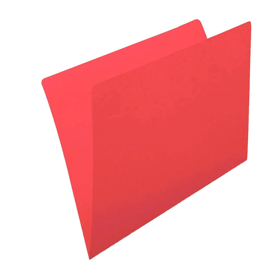 Pack 50 subcarpetas Folio 230g rojo