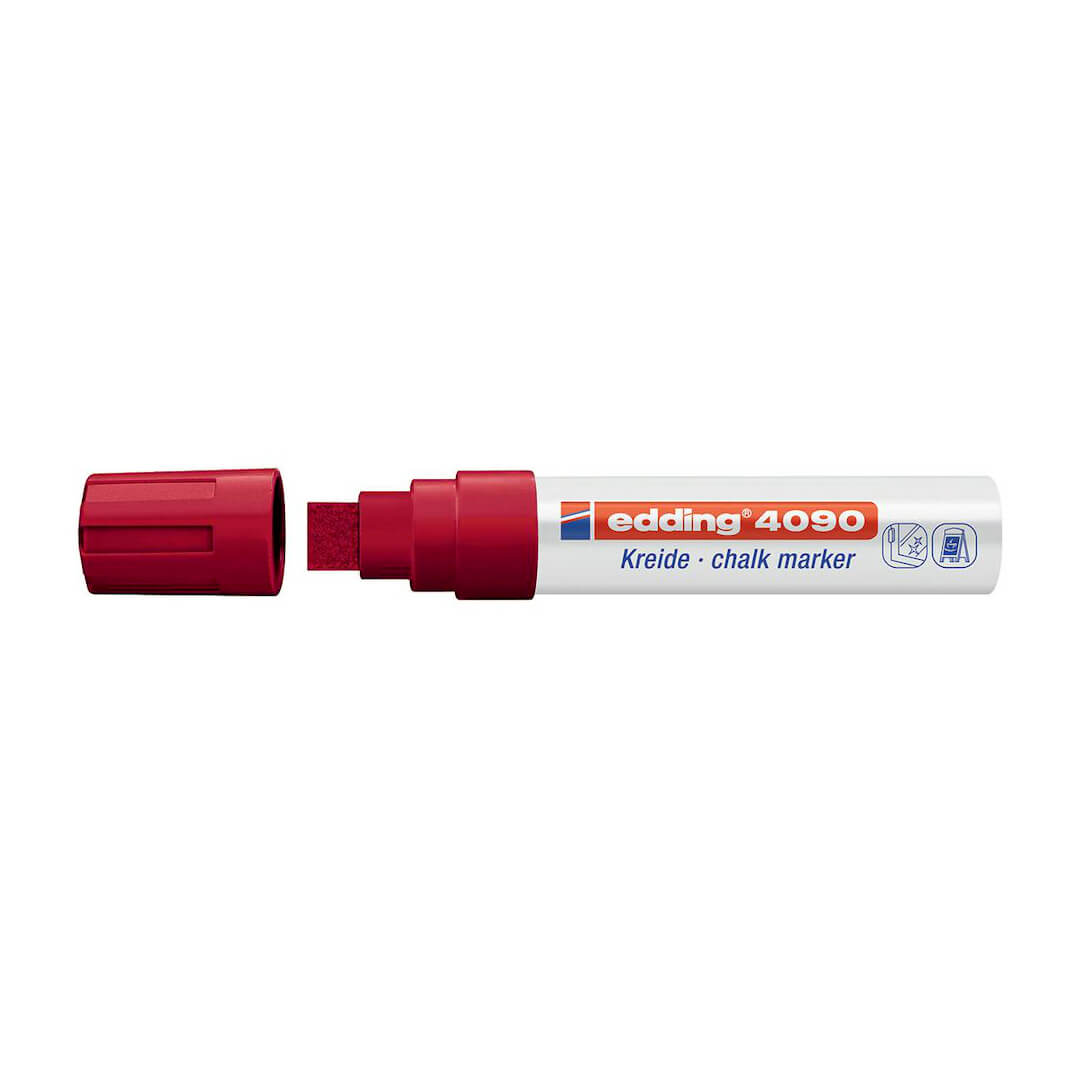 Marcador de tiza edding 4090 rojo