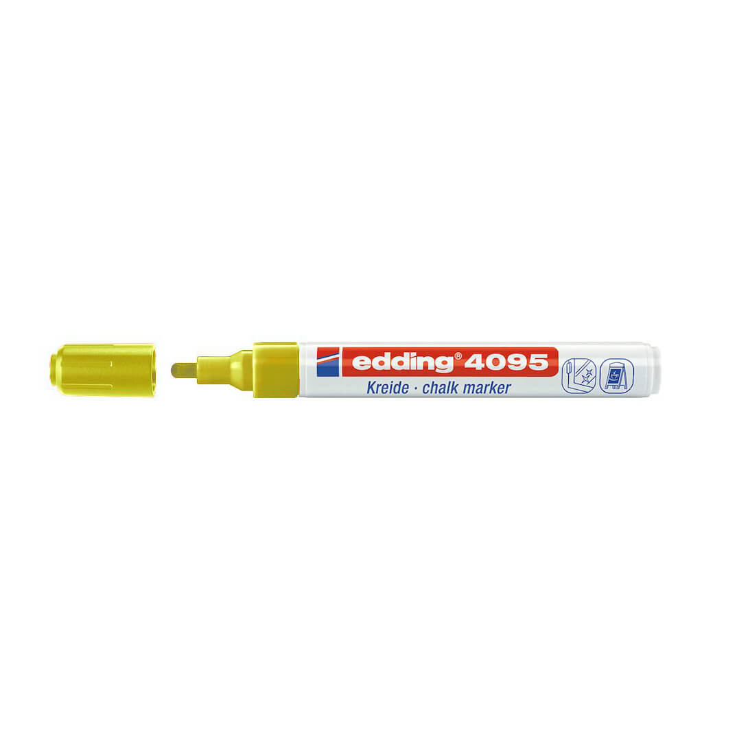 Marcador de tiza edding 4095 amarillo