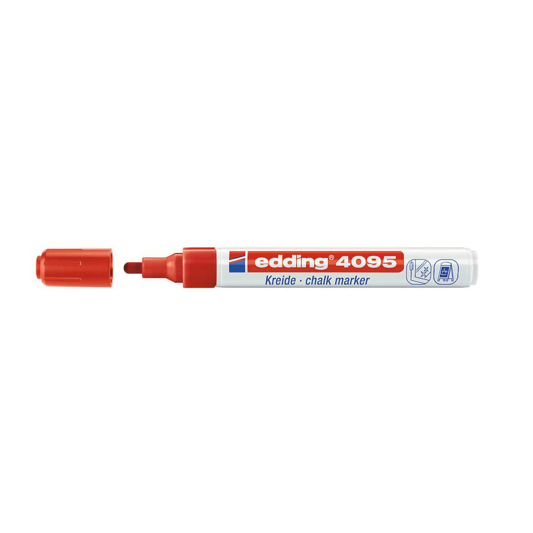Marcador de tiza edding 4095 rojo