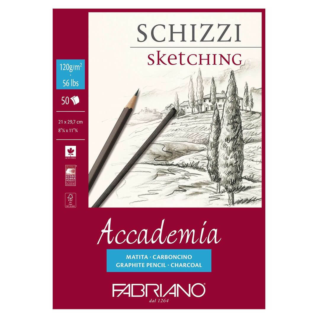 Bloc dibujo Fabriano Accademia A4 120g 50h