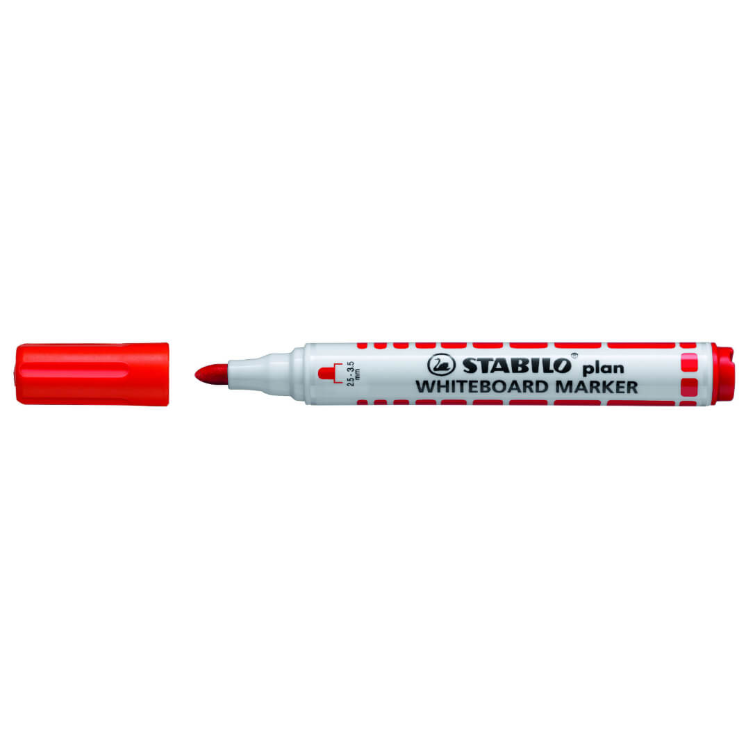 Rotulador Stabilo plan rojo