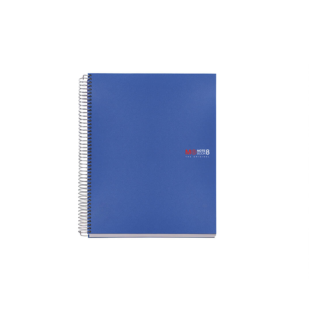 Quadern Notebook 8  A4 C5 blau 200 fulls