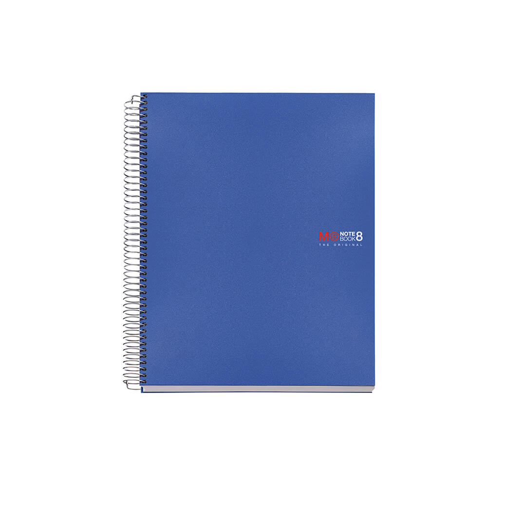 Cuaderno Notebook 8 A5 C5 azul 200 hojas