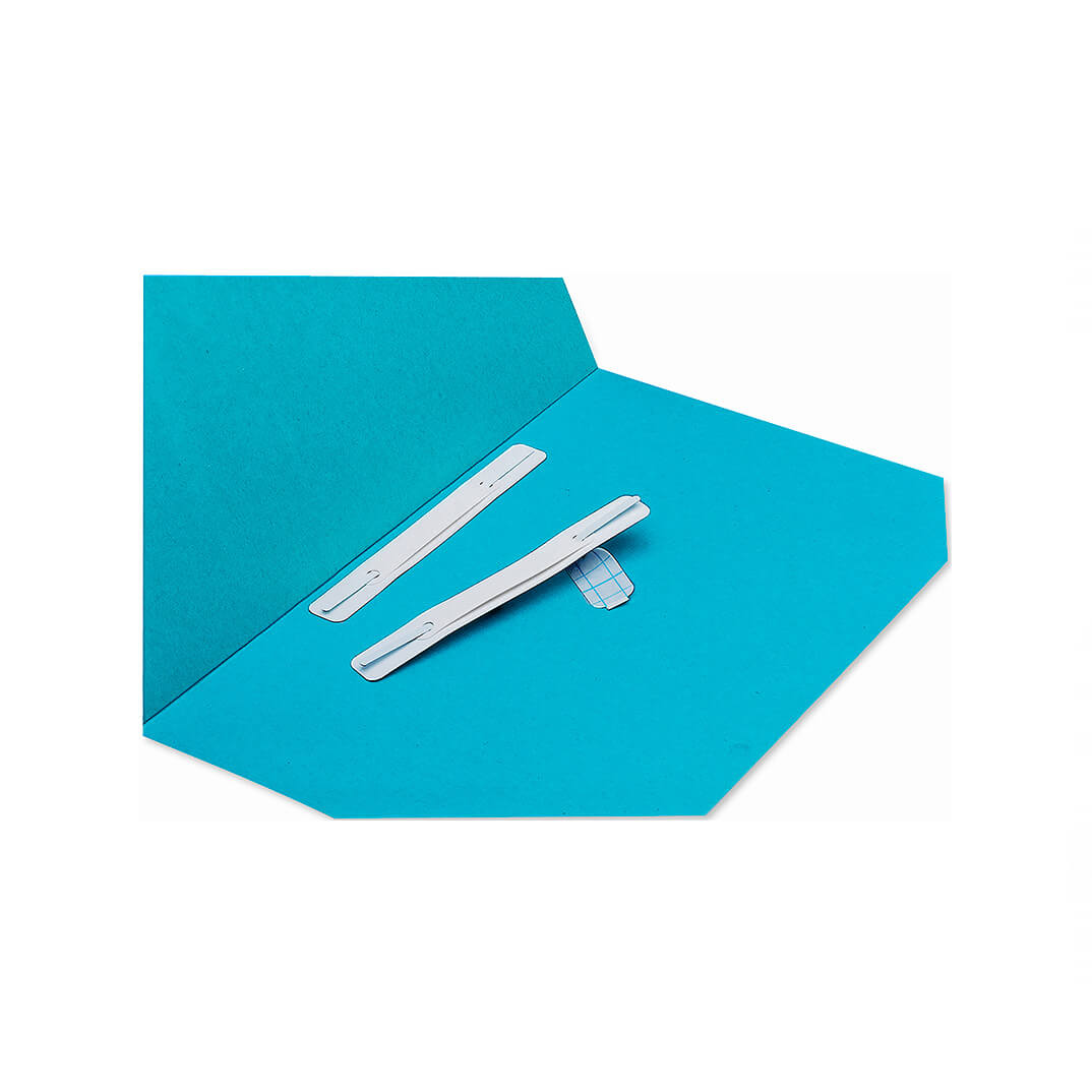 Caja de 100 fasteners autoadhesivos Elba blanco