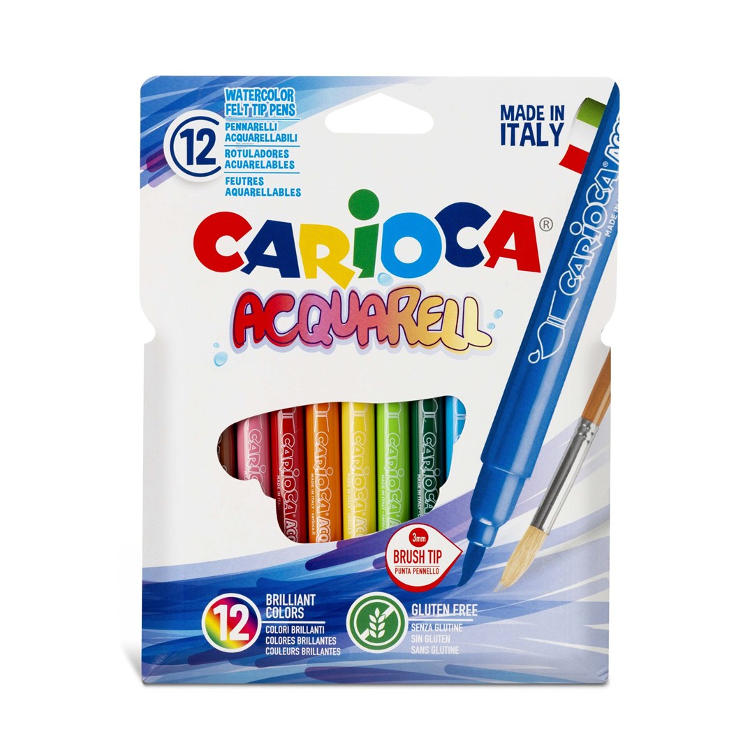 Caixa 12 retoladors acquarell Carioca assortits