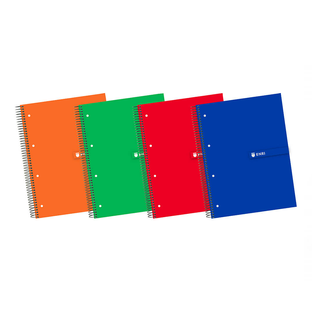 Cuaderno Enri A4 espiral C5 tapa extradura