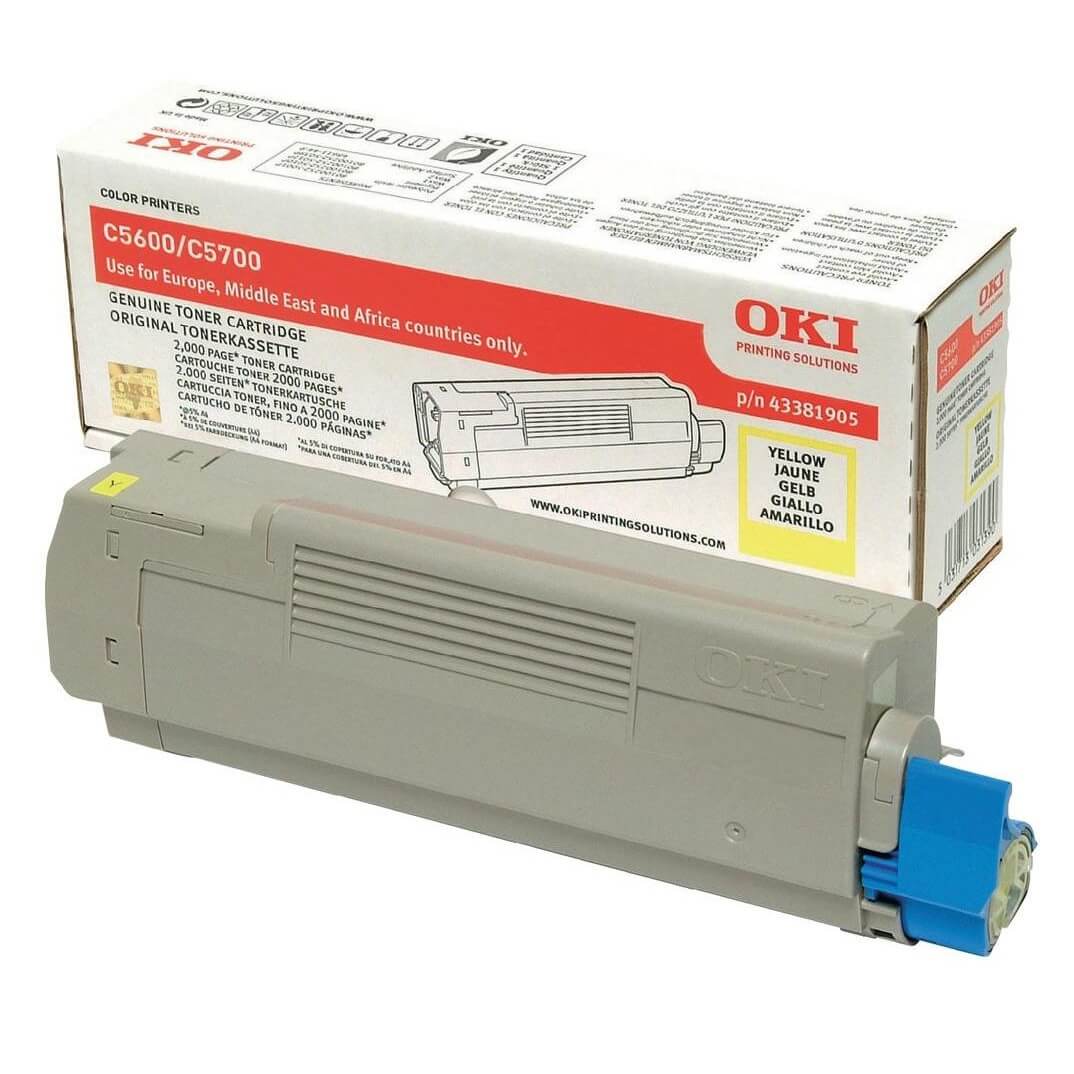 Oki tòner groc c5600 / c5700