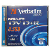 Pack 5 DVD+r 8x 8,5GB doble capa advanced azo 8x