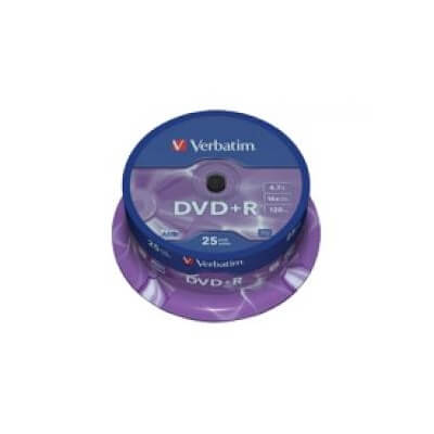 Bobina 25 DVD+r 16x 4,7 GB Verbatim