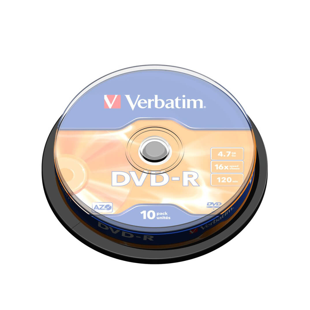 Bobina 10 DVD+r Verbatim 4.7GB advanced azo