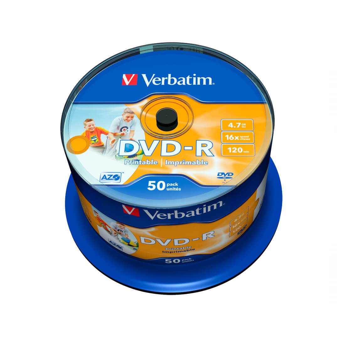 Bobina 50 DVD-r Verbatim printable imprimable 16x