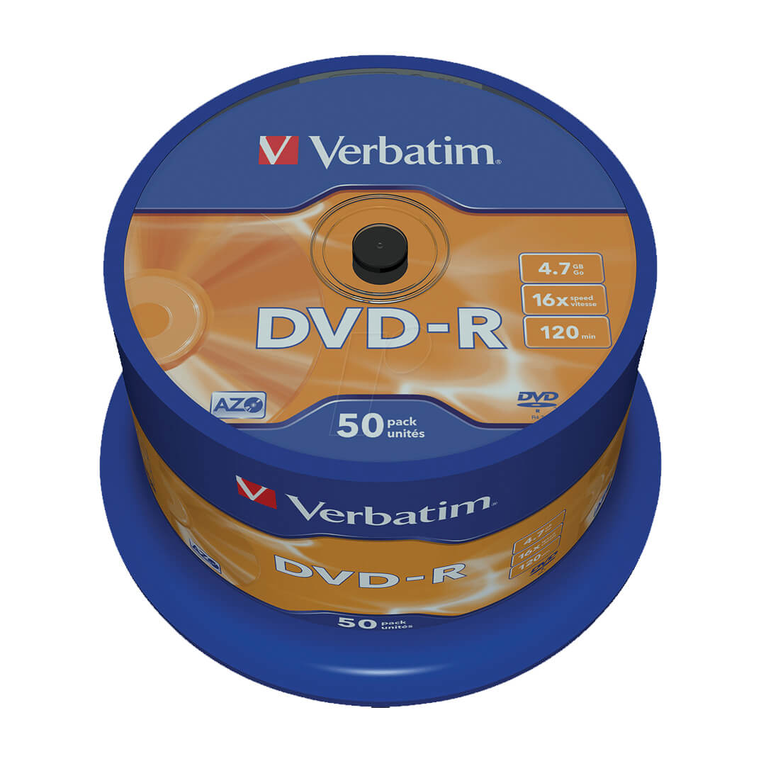 Bobina 50 DVD-r Verbatim 4.7GB 16x advanced azo