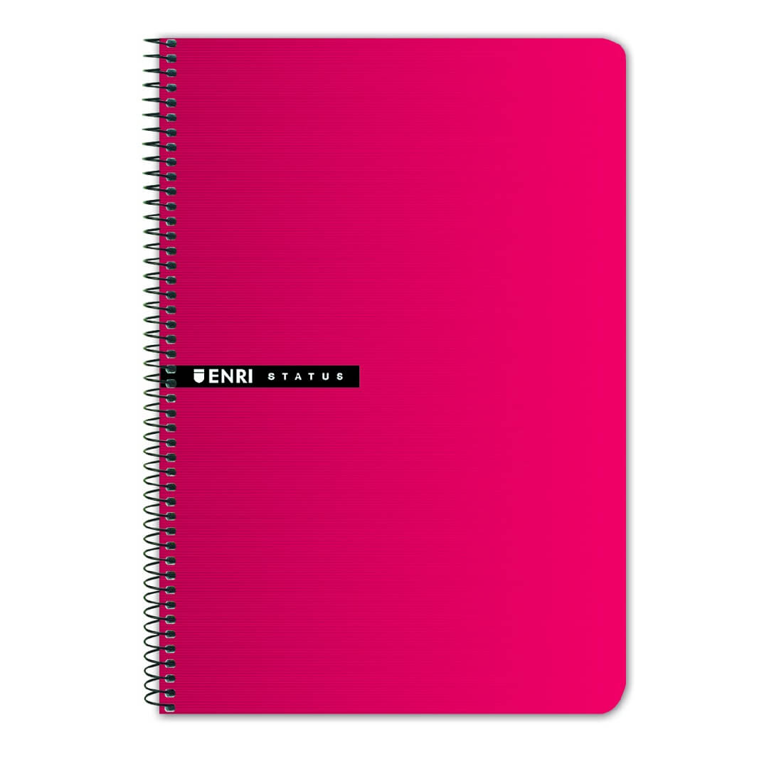 Cuaderno espiral Fº C4 tapa dura Enri Status