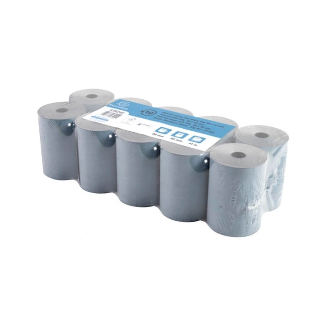 Pack 10 rotlles paper tèrmic Exacompta 80x72 76m
