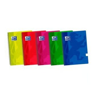 Cuaderno Oxford Folio Liso 80h. tapa extradura