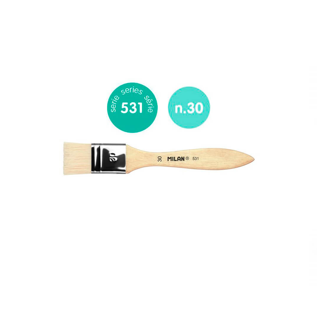 Pinzell paletina Milan pèl truja num. 531 30mm