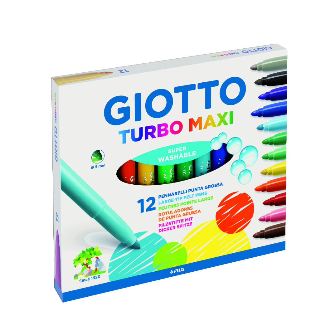 Caixa 24 retoladors Giotto turbo maxi