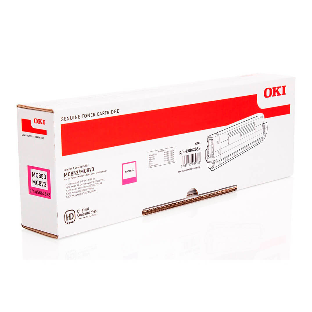 Oki tóner láser magenta MC853/873 7,3k