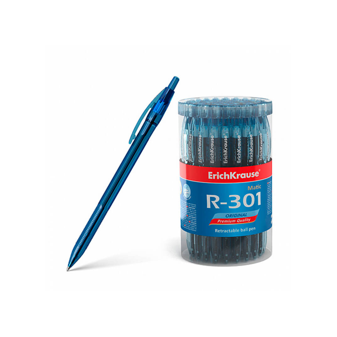 Bolígraf retràctil R-301 0.7 blau