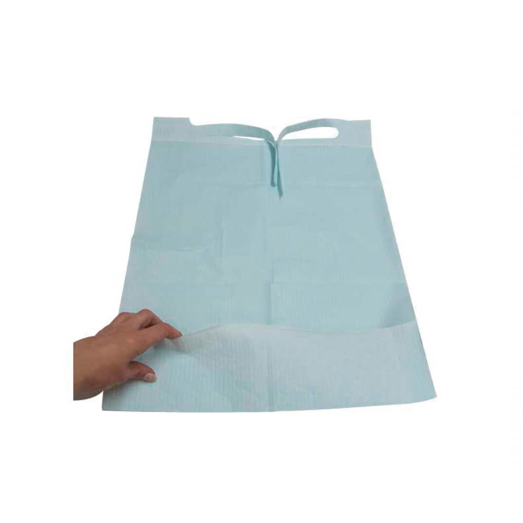 Babero con bolsa (100u)
